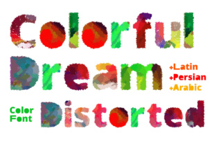 Colorful Dream Distorted: A Watercolor Display Typeface for Bold Projects