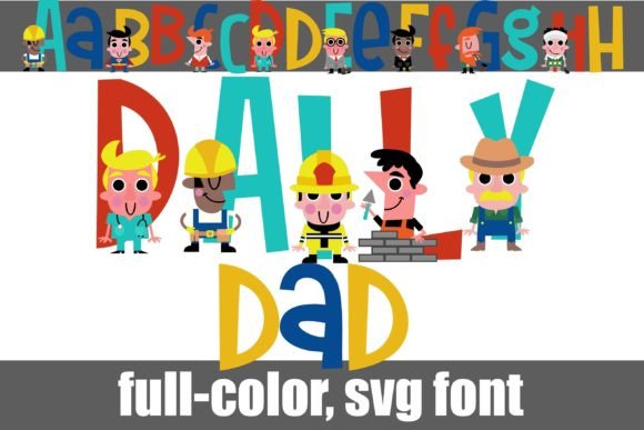 Daily Dad: The Vibrant Color Font for Bold Branding
