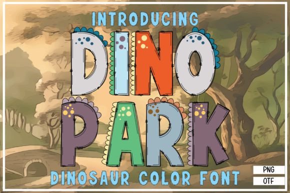 Dino Park: A Playful Color Font for Modern Designers