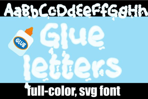 Glue Letters: A Playful SVG Font for Creative Projects