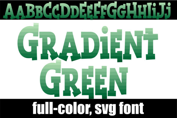 Gradient Green: A Modern Serif for Bold Branding