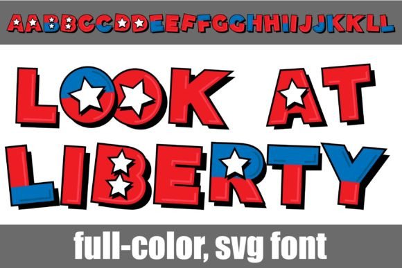 Look at Liberty: A Bold Retro Typeface for Impactful Design