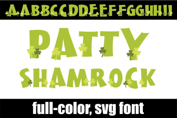 Patty Shamrock: A Festive Full-Color Font for Bold Designs