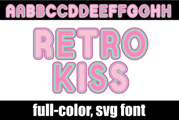 Retro Kiss: A Colorful Font for Modern Designers