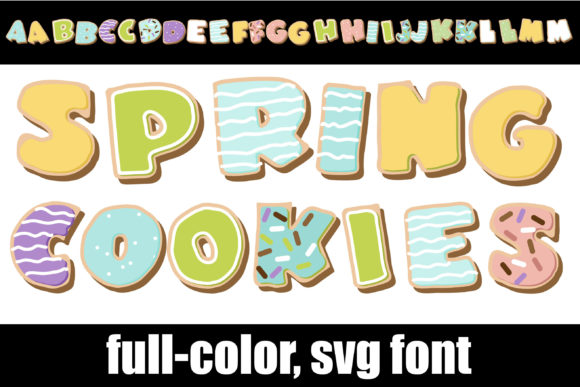 Spring Cookies: A Playful Color Font for Fresh Designs