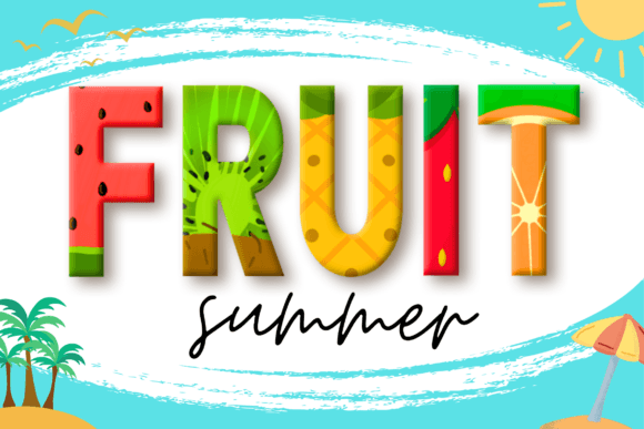Summer Fruits: A Color Font for Vibrant, Feel-Good Design