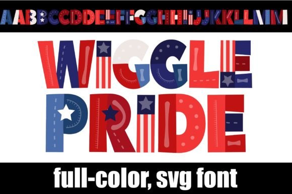 Wigglepride: A Vibrant, Patterned Display Typeface