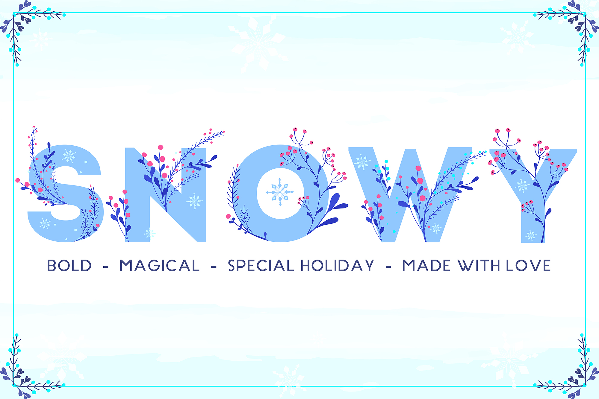 Winter Color: A Festive Display Font for Holiday Projects